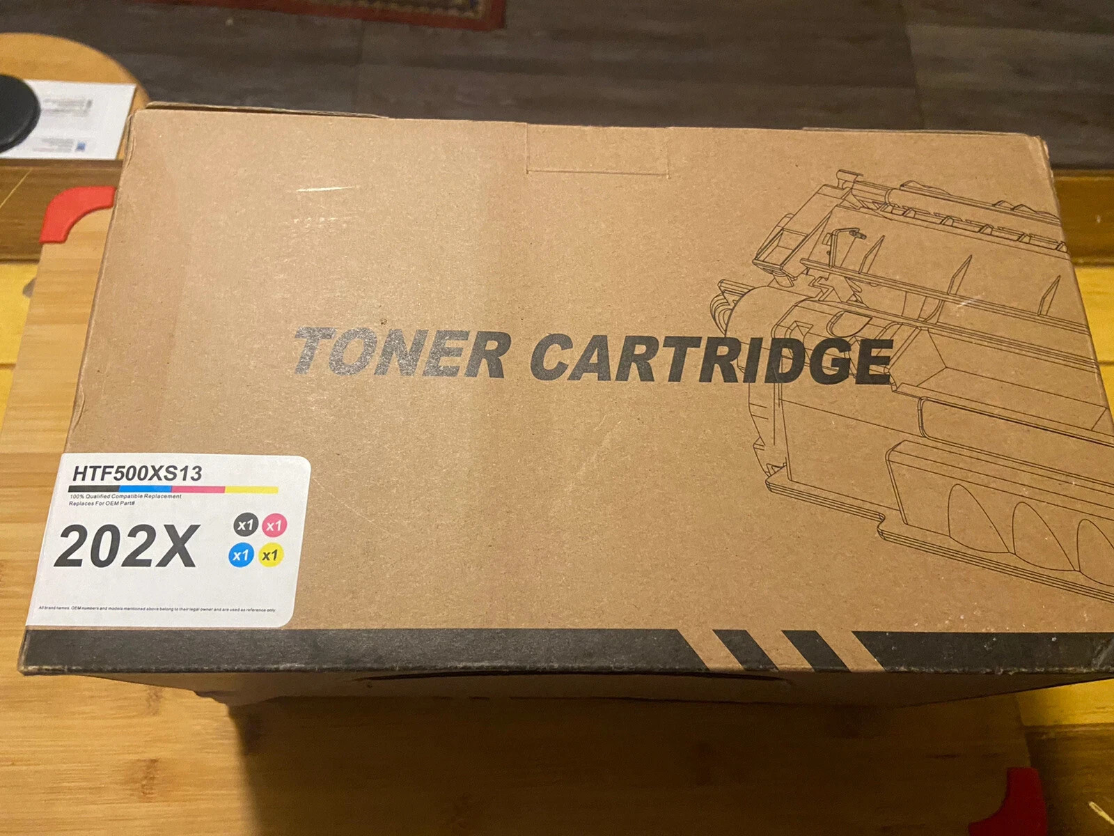 ColorKing 202X HTF500XS13 Toner Cartridges New --Colors BK/C/Y/M