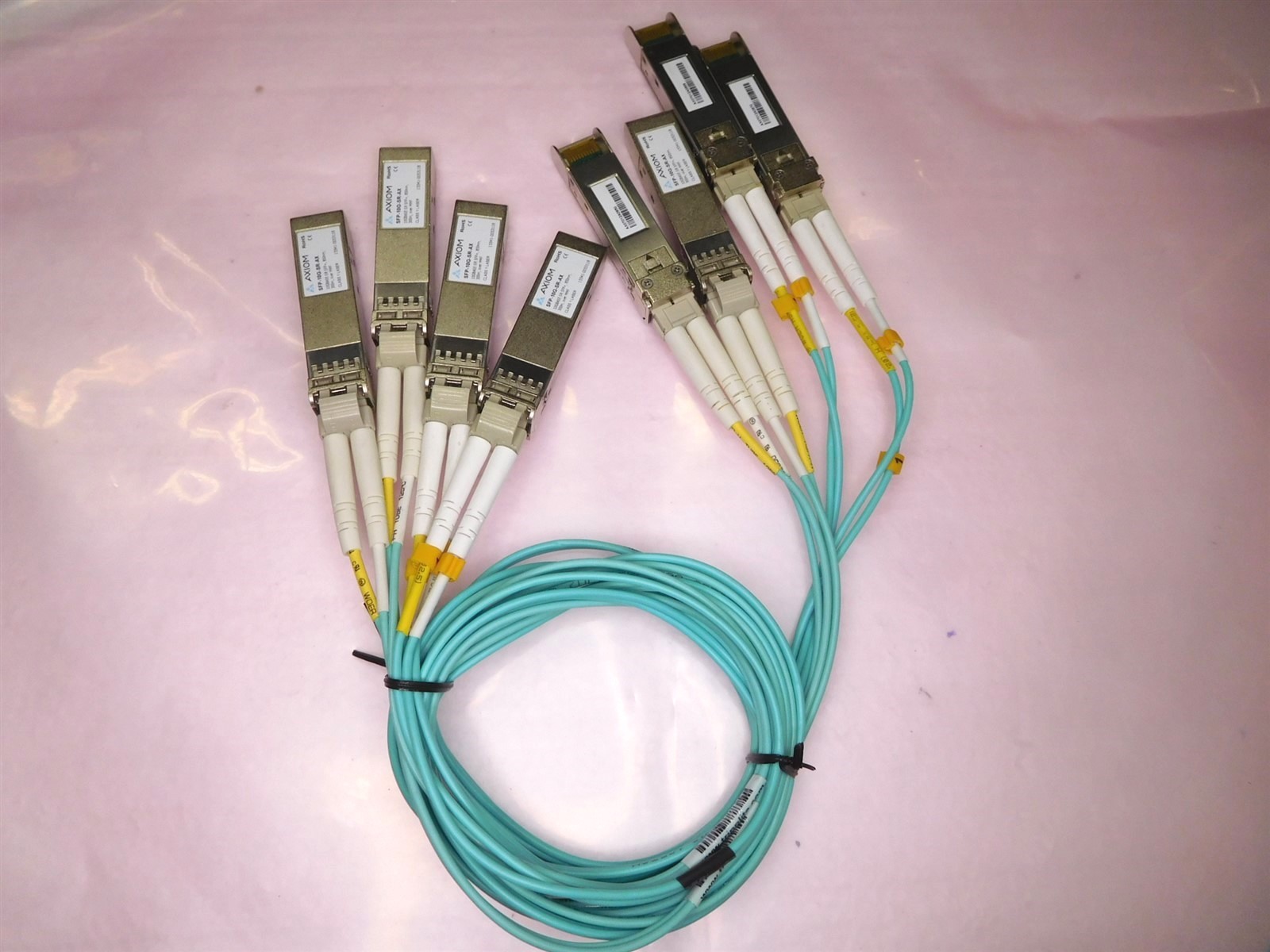 (8) AXIOM SFP-10G-SR-AX 10GBASE-SR SFP+ 850nm Transceivers (072826)