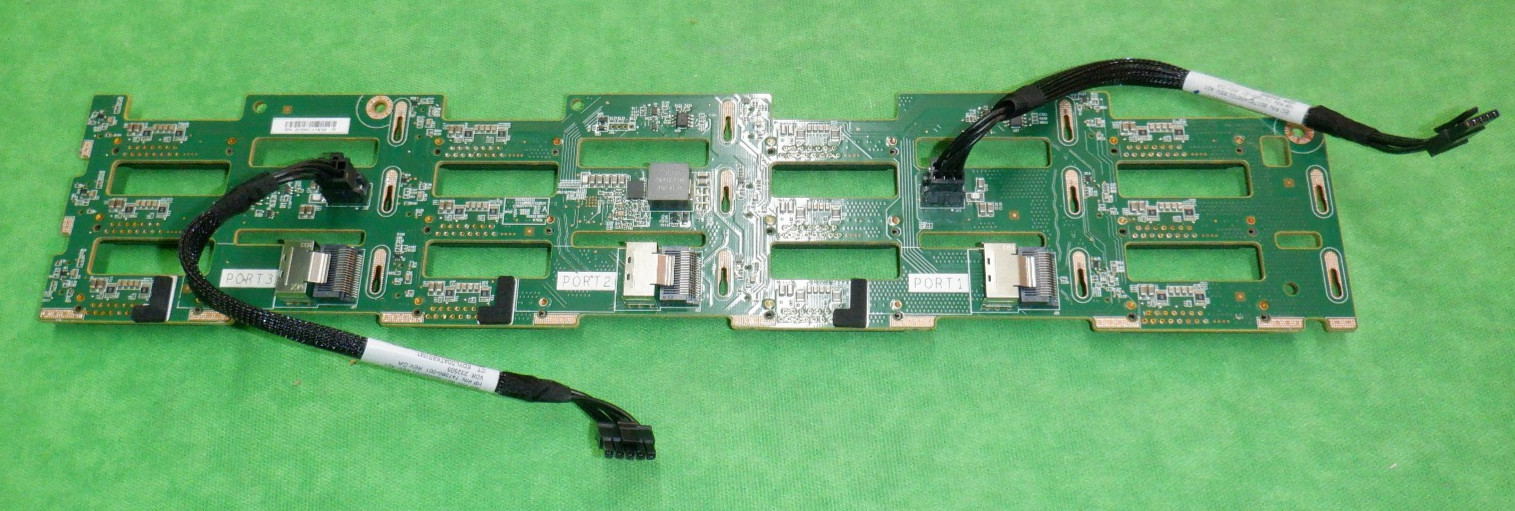 HP Proliant DL380 G9 12 Bay LFF Backplane 777284-001 742794-001 w/ power cables