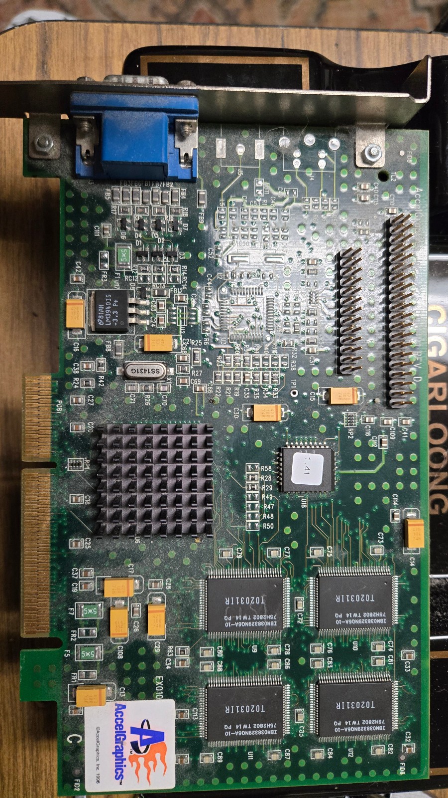 3Dlabs AccelGraphics 225-0128-01 RevD AGP 8MB Video Card AccelSTAR II 158-0285-0