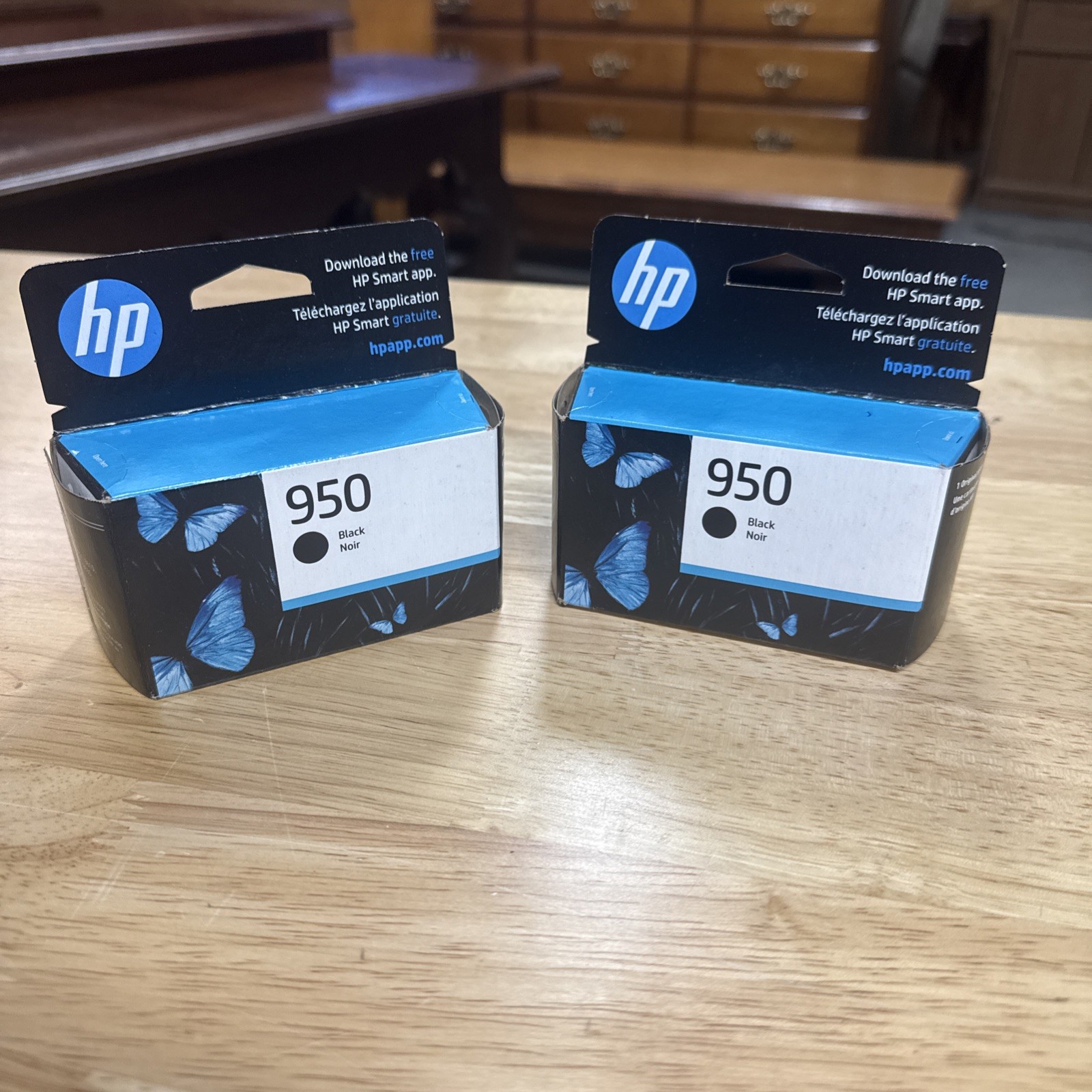 HP 950 Black Ink Cartridge Genuine OEM New Sealed Exp: June 2024 Malaysia Noir