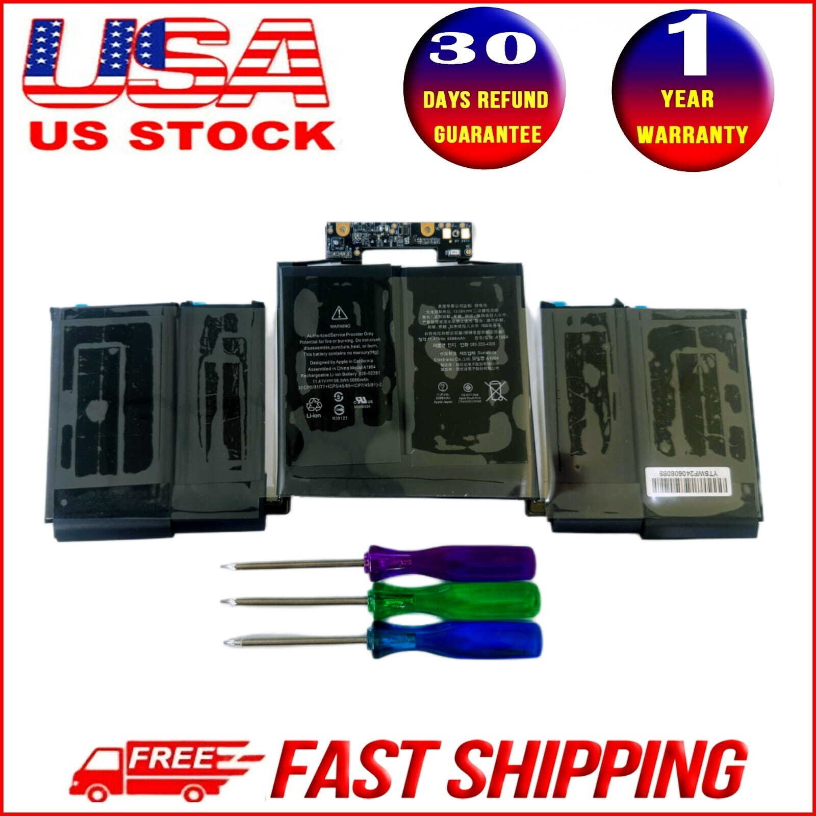 New OEM A1964 Battery for MacBook Pro 13"A1989 Mid 2018 2019/A2251 2020 EMC 3214