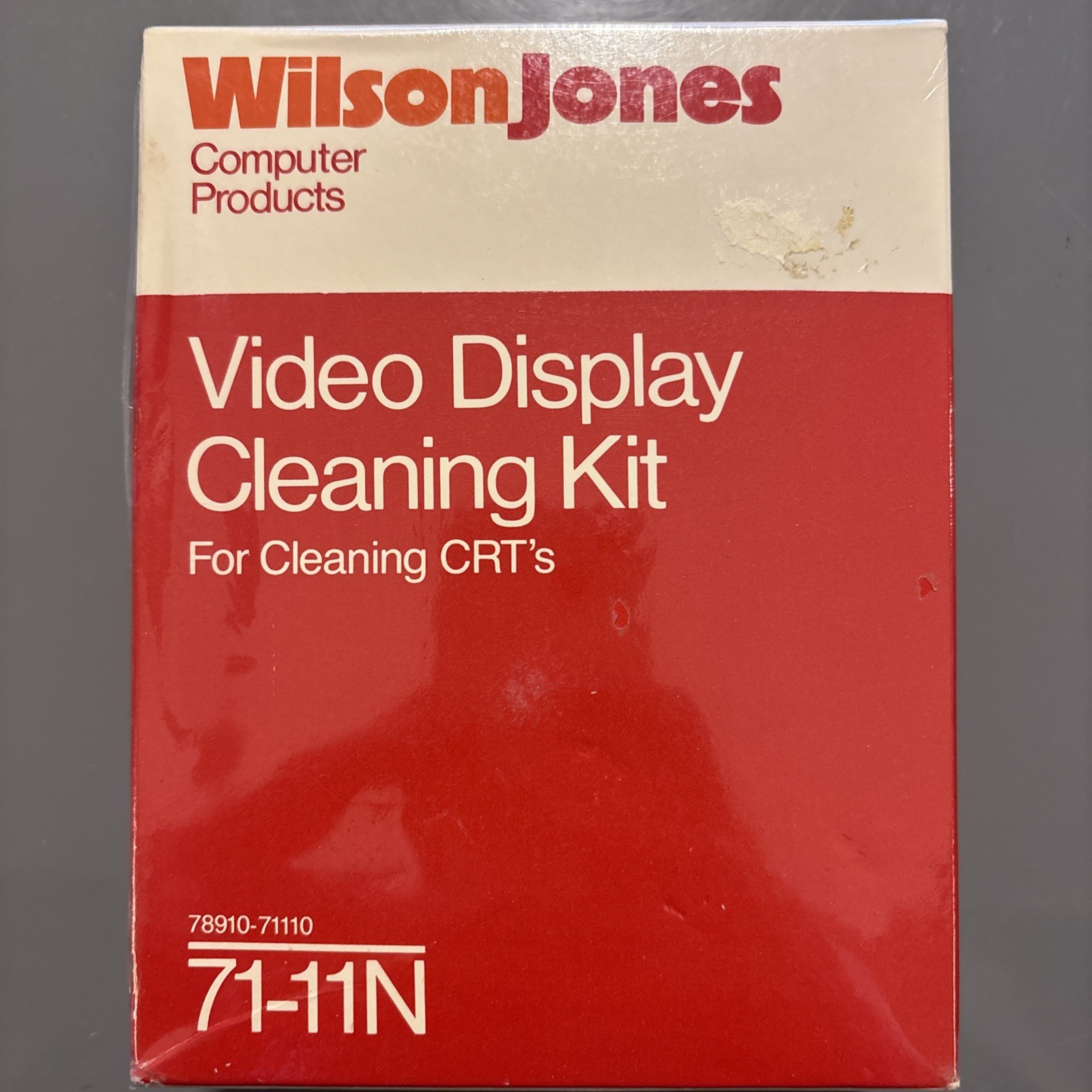 Vintage Wilson Jones 1980s Video Display Cleaning Kit for CRT Monitors & TVs NIB
