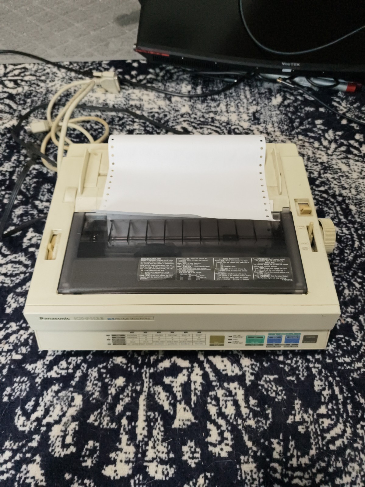 Vintage PANASONIC KX-P1123 Dot Matrix Printer.