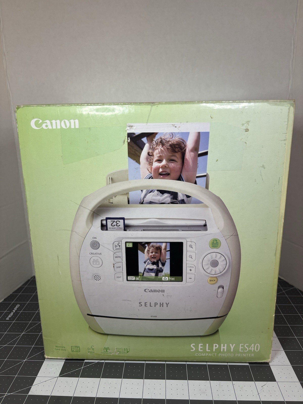 CANON SELPHY ES40 Compact Portable Photo Laser Printer + Photo Paper Open Box