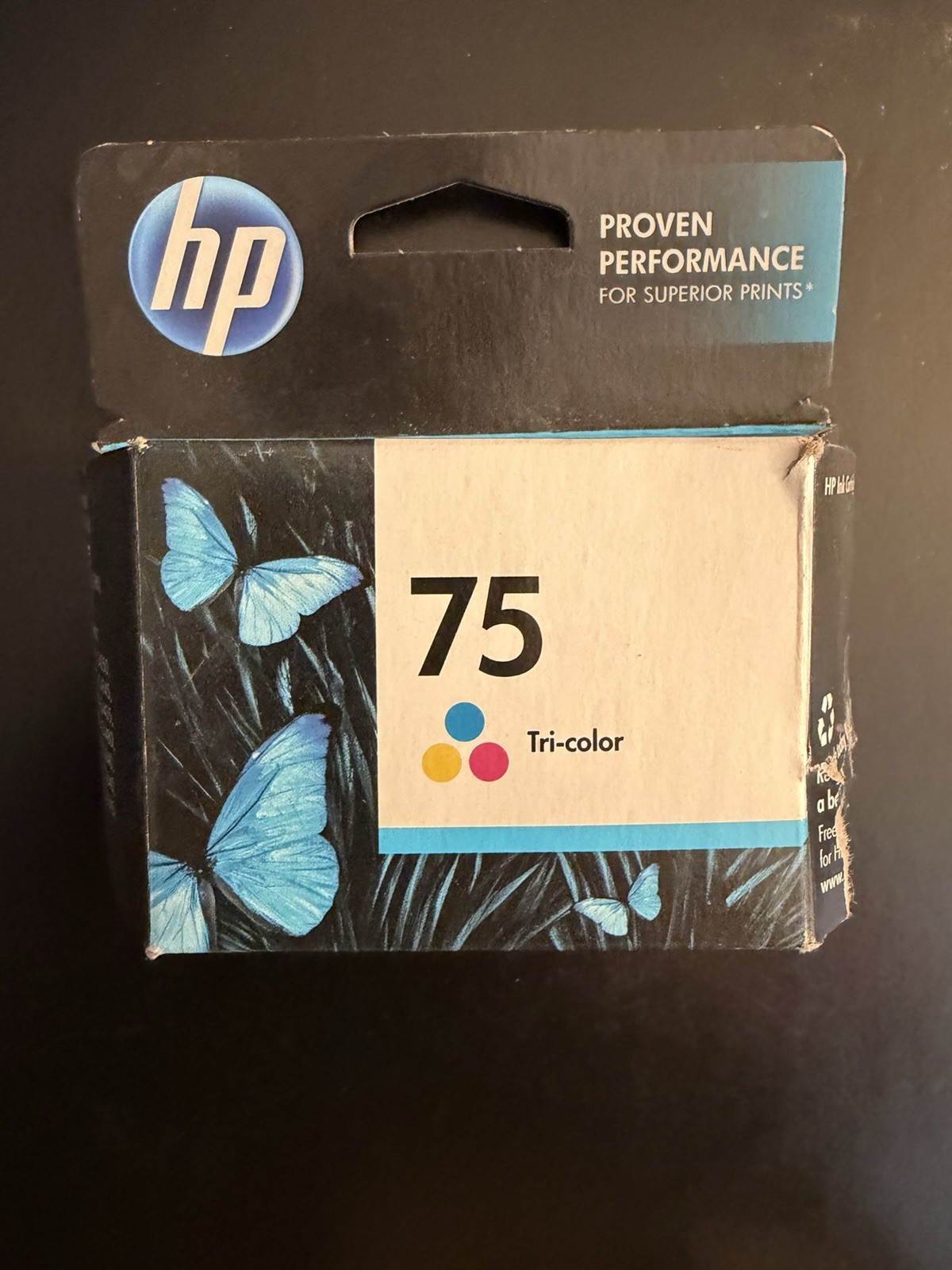 HP 75 Tri-Color Ink Cartridge Genuine OEM CB337WN NOS Expired May 2013 Sealed