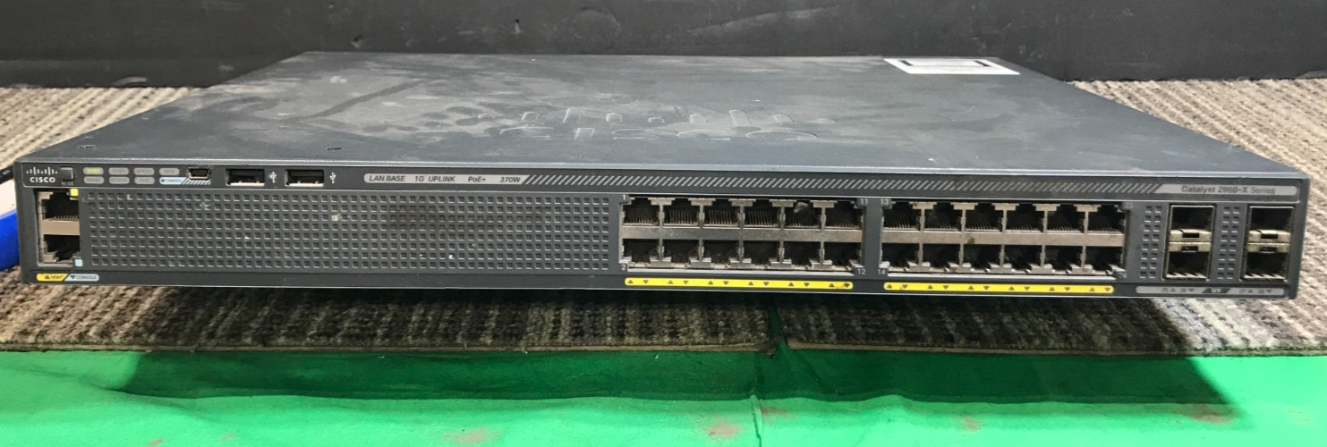 CISCO WS-C2960X-24PS-L 24-Port Gigabit PoE+ Switch