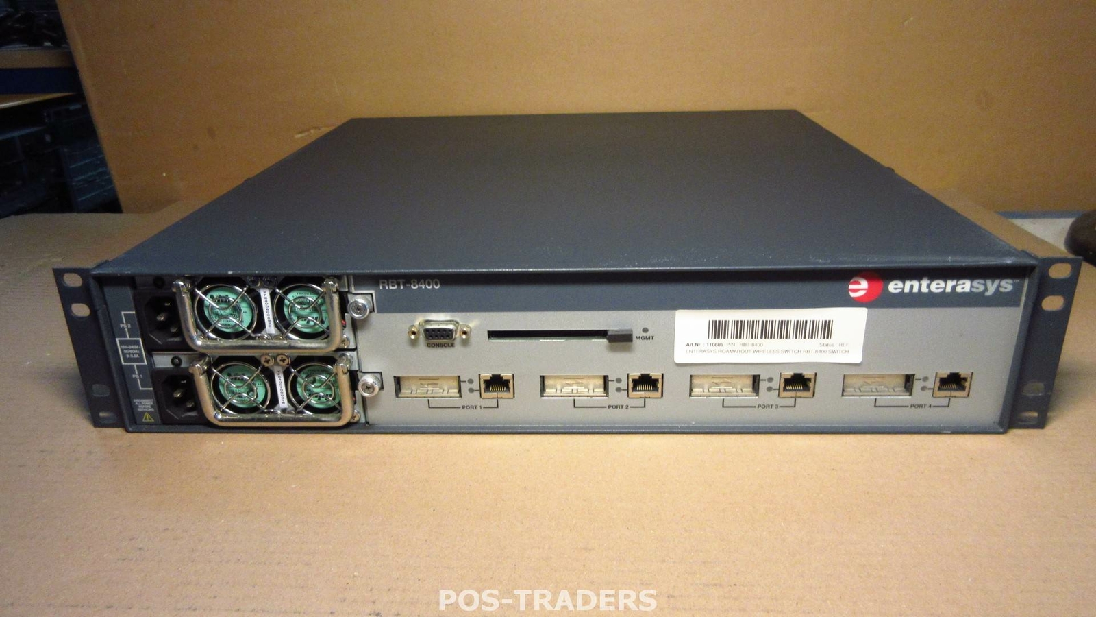 ENTERASYS RBT-8400 ROAMABOUT 4-Port Wireless Switch RBT-8400-RH - DUAL PSU