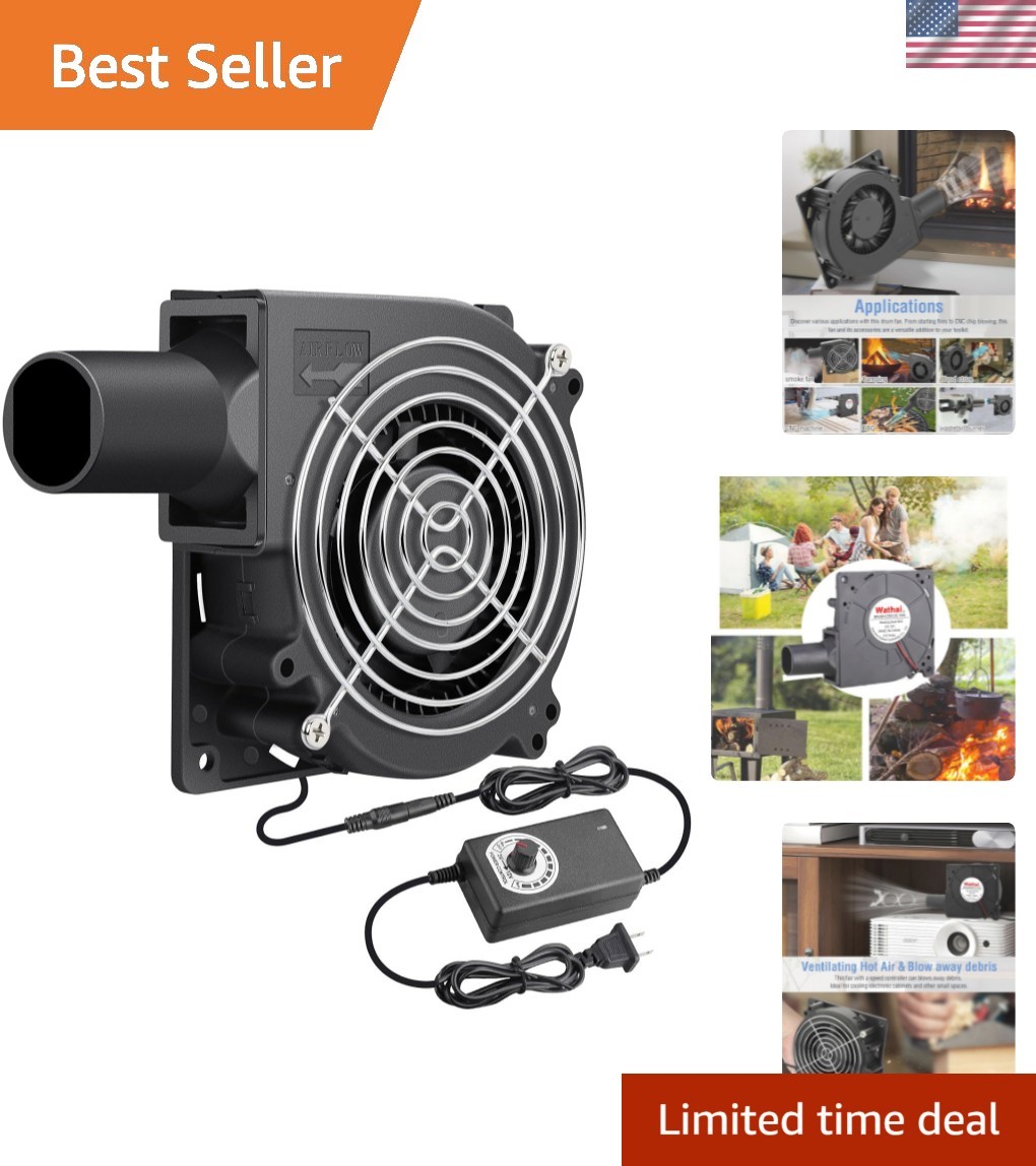 Versatile 12V Blower Fan for Inflatables, BBQ & DIY - High Airflow Efficiency