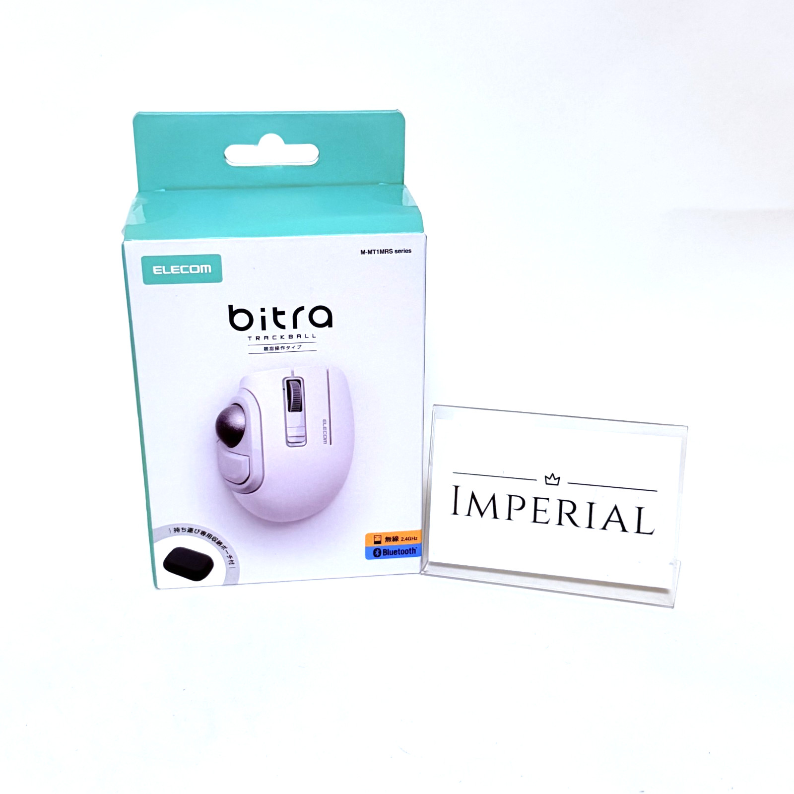 ELECOM bitra Trackball Mouse Thumb-Operated Wireless 5 Buttons White M-MT1MRSAWH