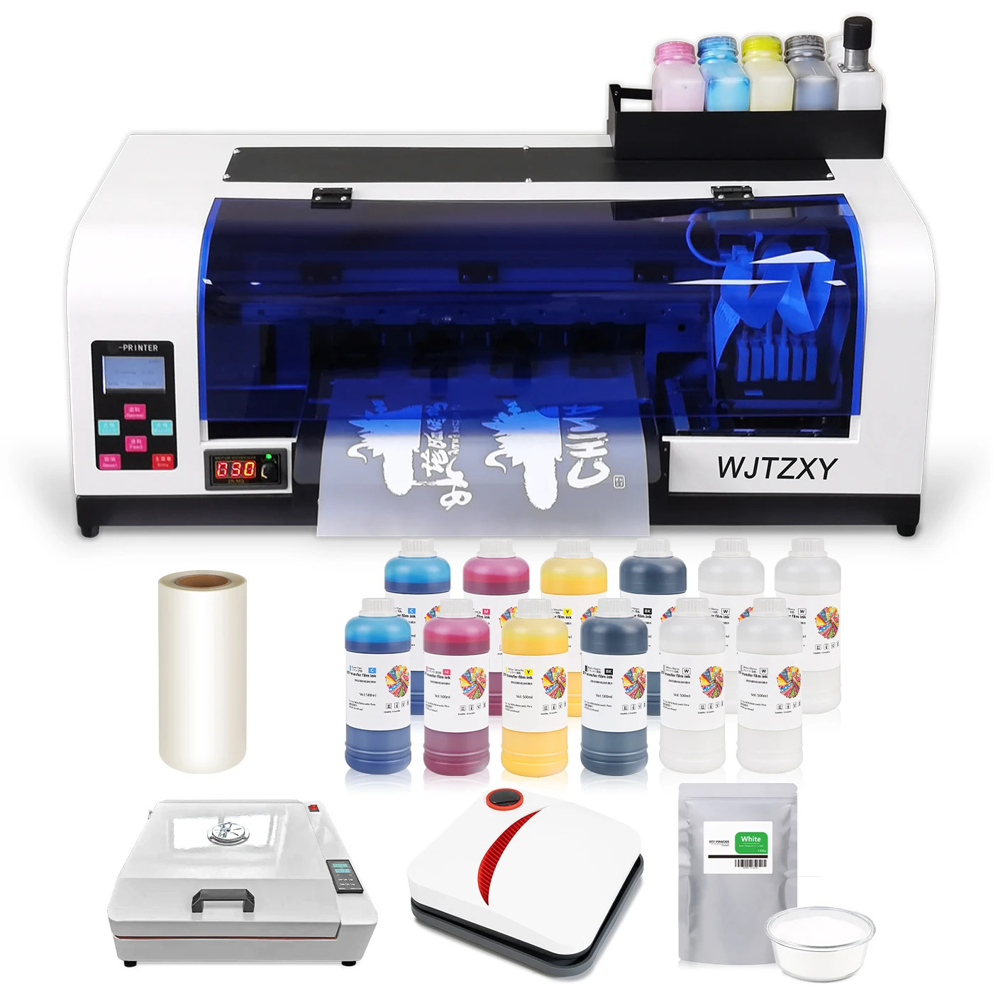Easy-to-Operate A3+ XP600 DTF  Printer with DTF Oven and  Hot Press machine