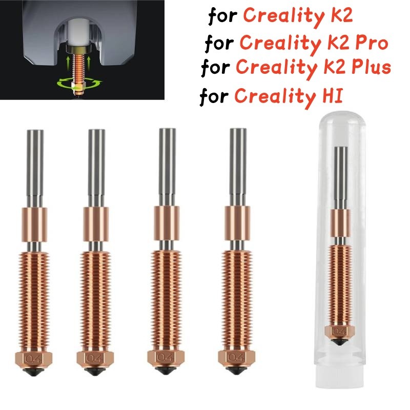 3D Printer for Creality K2 /K2 Pro/K2 Plus /HI Hardened Steel Nozzle 0.4mm lot