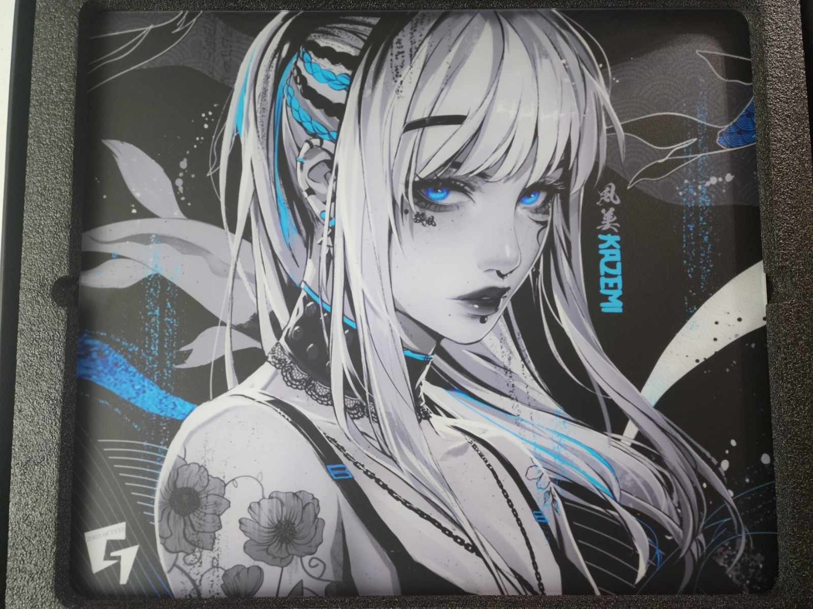 GLSSWRKS Blue Kazemi Glass Mousepad Limited Edition 490x420mm