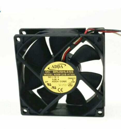 Original ADDA AD0812XB-A73GL Graphics card cooling fan DC 12V 0.55A 3 Pin  fan
