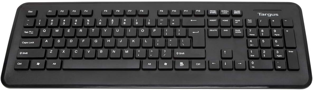 NEW Targus 2.4GHz Wireless Slim Keyboard w/ USB Receiver Windows 7/8/10 Mac
