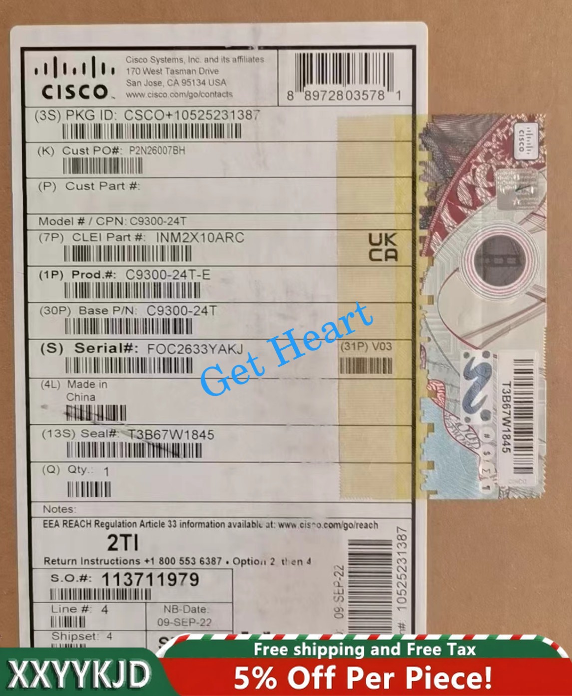 NEW Cisco C9300-24T-E Catalyst 9300 Series 24 Port Network Switch C930024TE