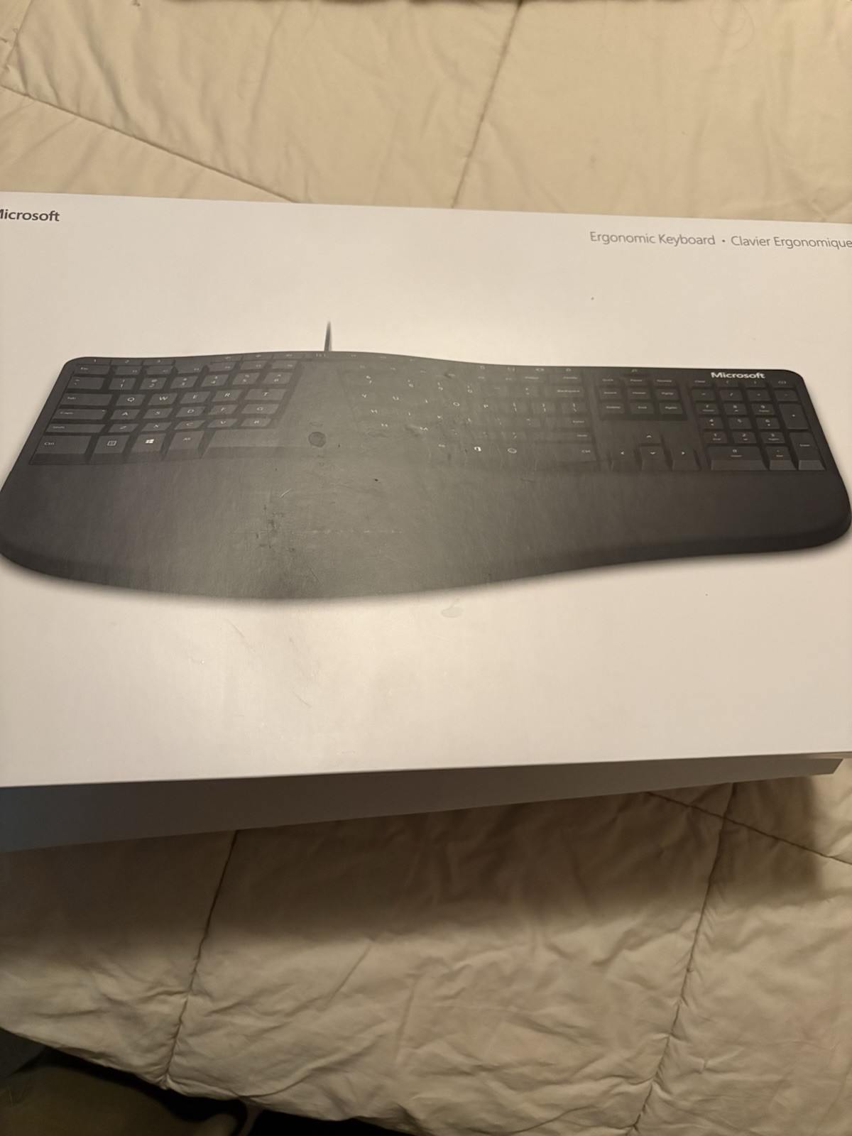 Microsoft Ergonomic Keyboard Wired USB Model 1878 LXM-00001 Open Box TESTED Mint
