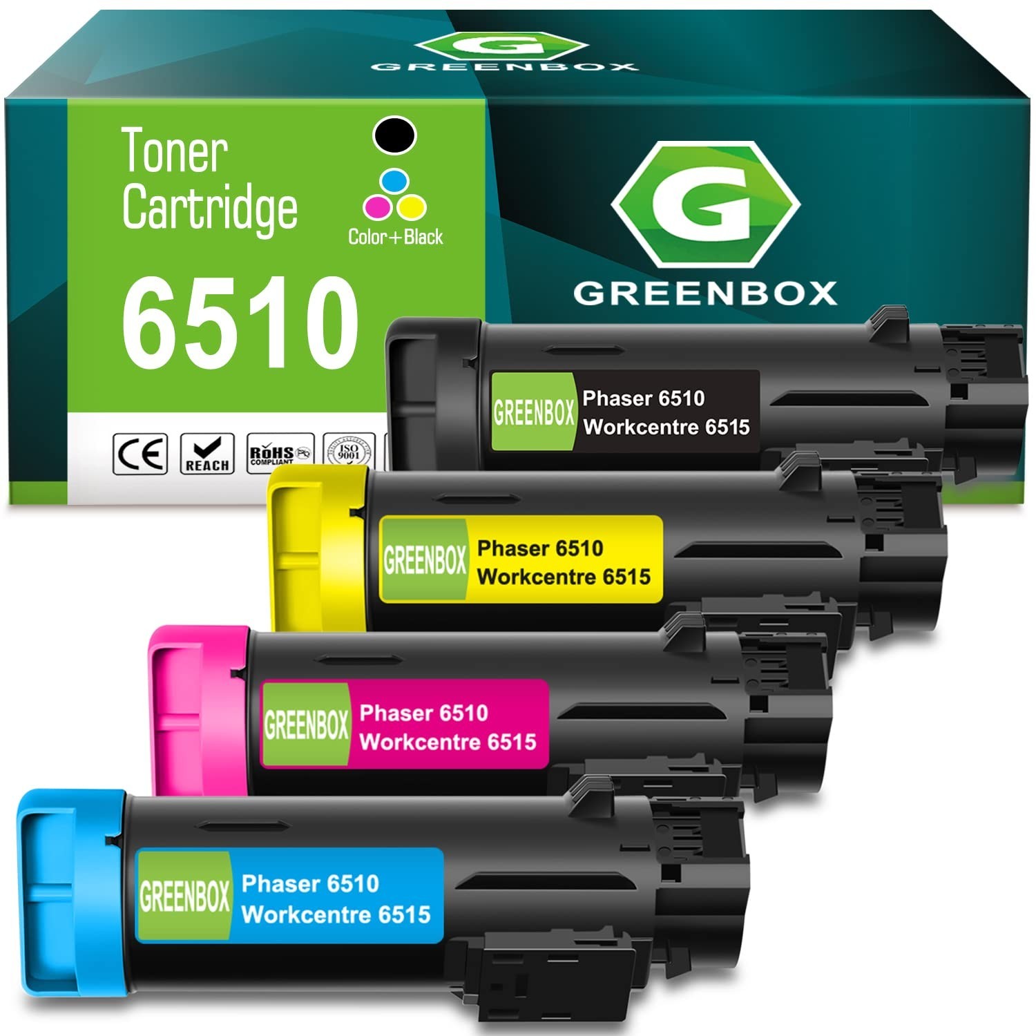 GREENBOX WorkCentre 6515 Phaser 6510 Compatible Toner Cartridge Replacement f...