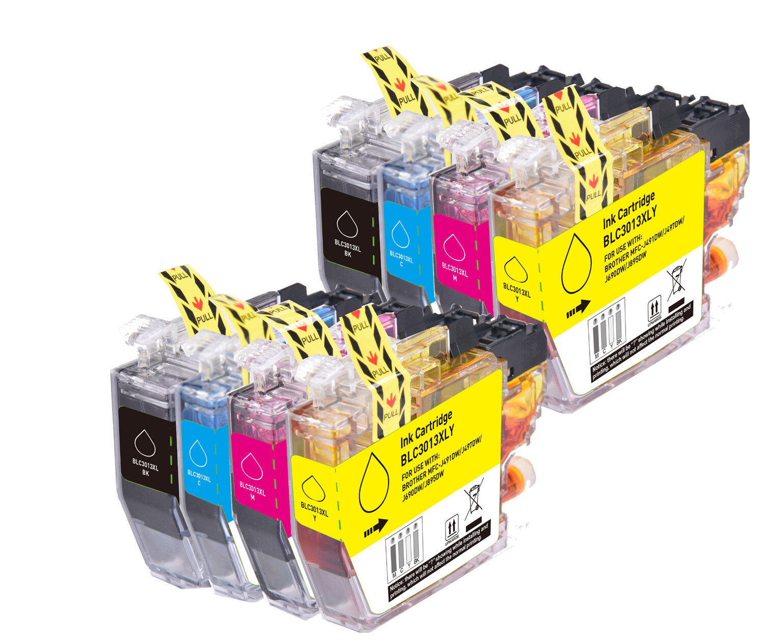 8P Quality Ink Cartridges fits Brother LC3013 MFC-J497DW MFC-J690DW MFC-J895DW
