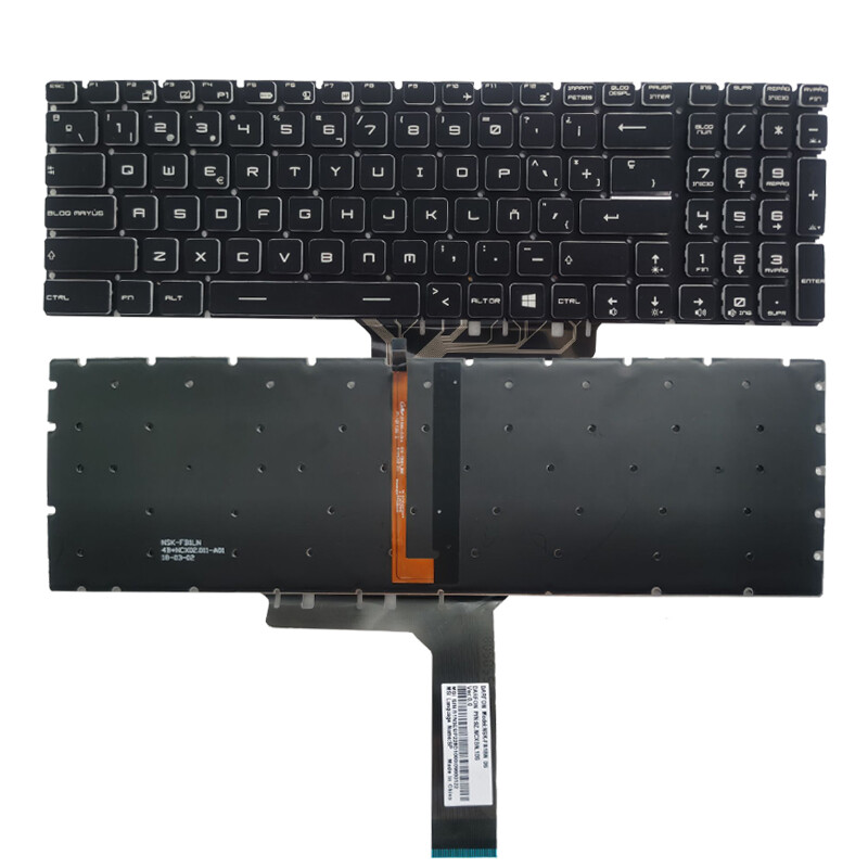 Laptop Latin Spanish Keyboard for MSI GP62 MS-16J9 MS-16J5 MS-16J6 MS-16J3
