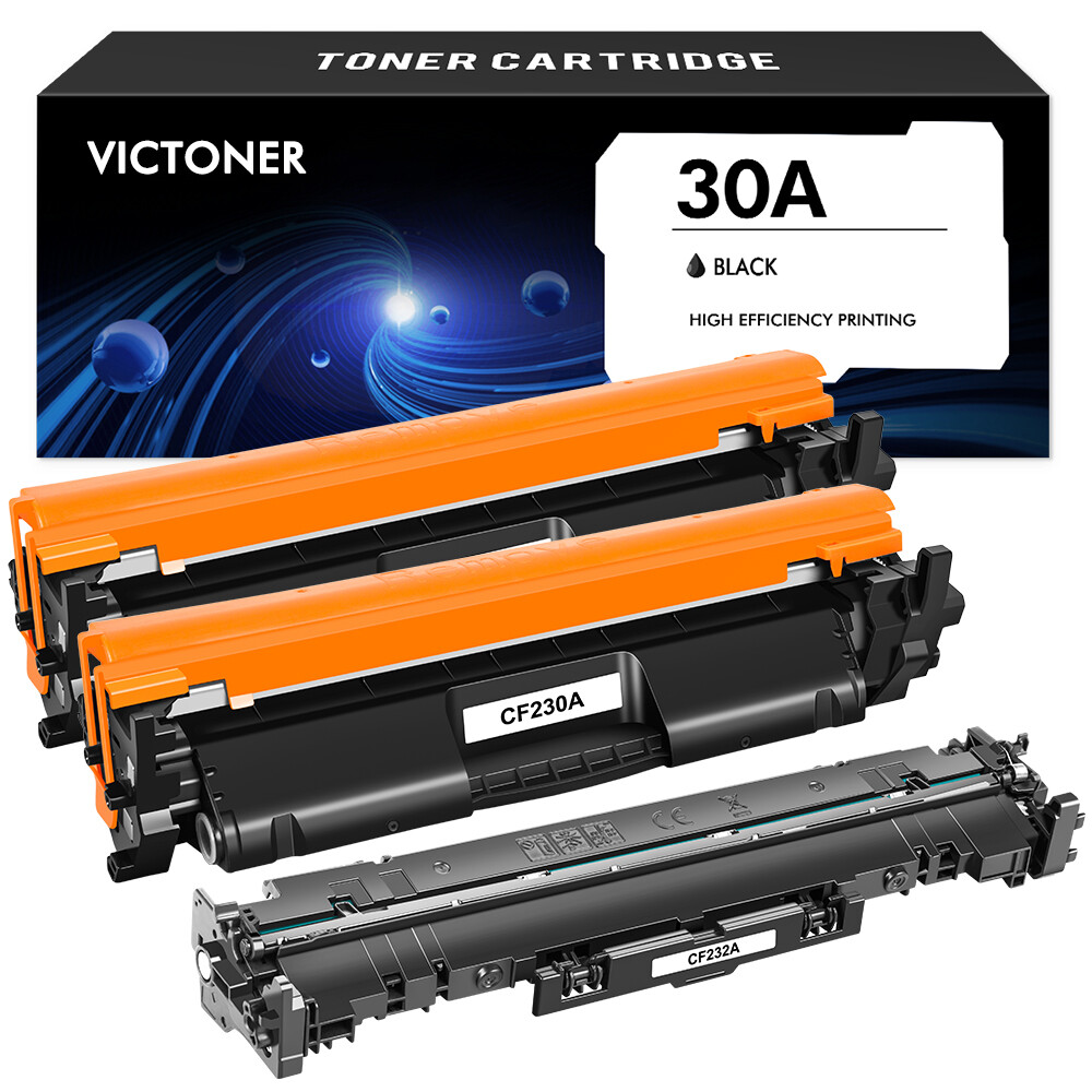 2x CF230A Toner +1x CF232A Drum Compatible with HP LaserJet Pro M203dw M227fdn