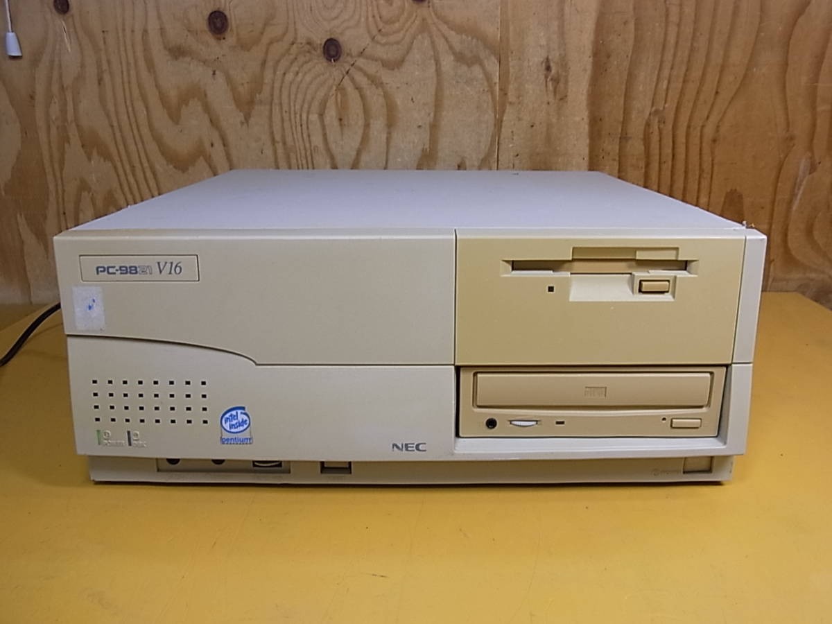 NEC PC-9821V16/S5C2 CD HDD FD MSDOS 6.2 with power cord F/S 100V A/613 Japan