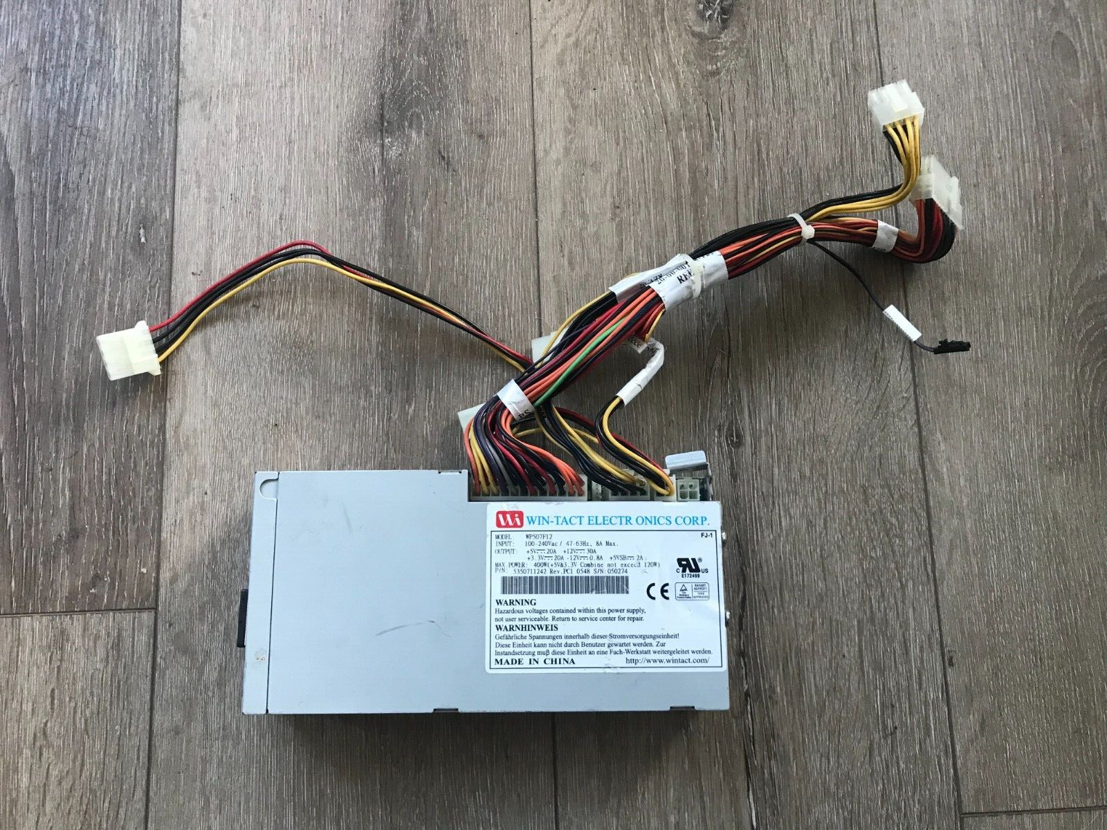 WIN-TACT WP507F12 POWER SUPPLY 1U 400W ATX Power Supply