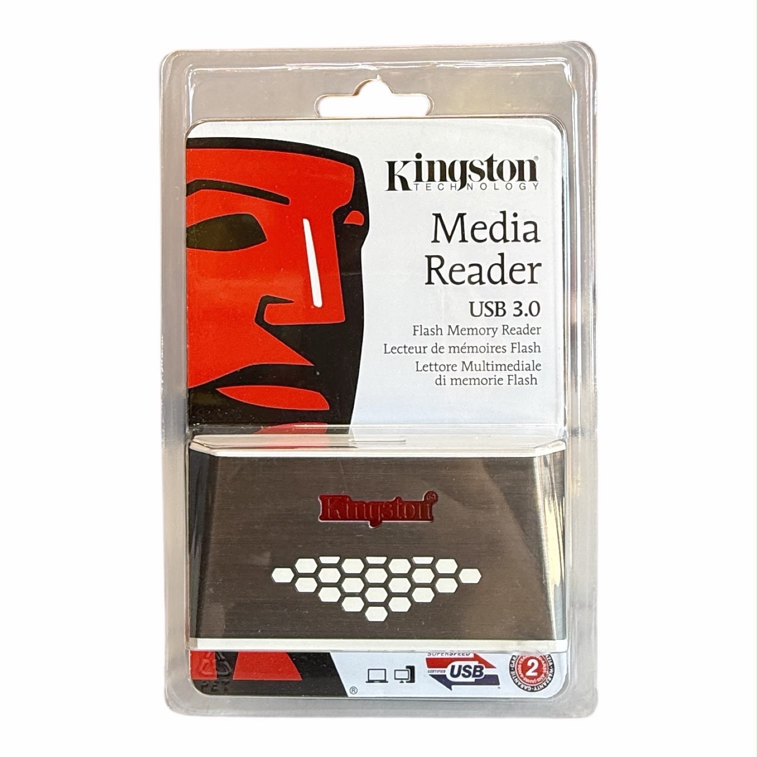 Kingston FCR-HS4 USB 3.0 Media Card Reader Writer SD CF MicroSD NEW SEALED