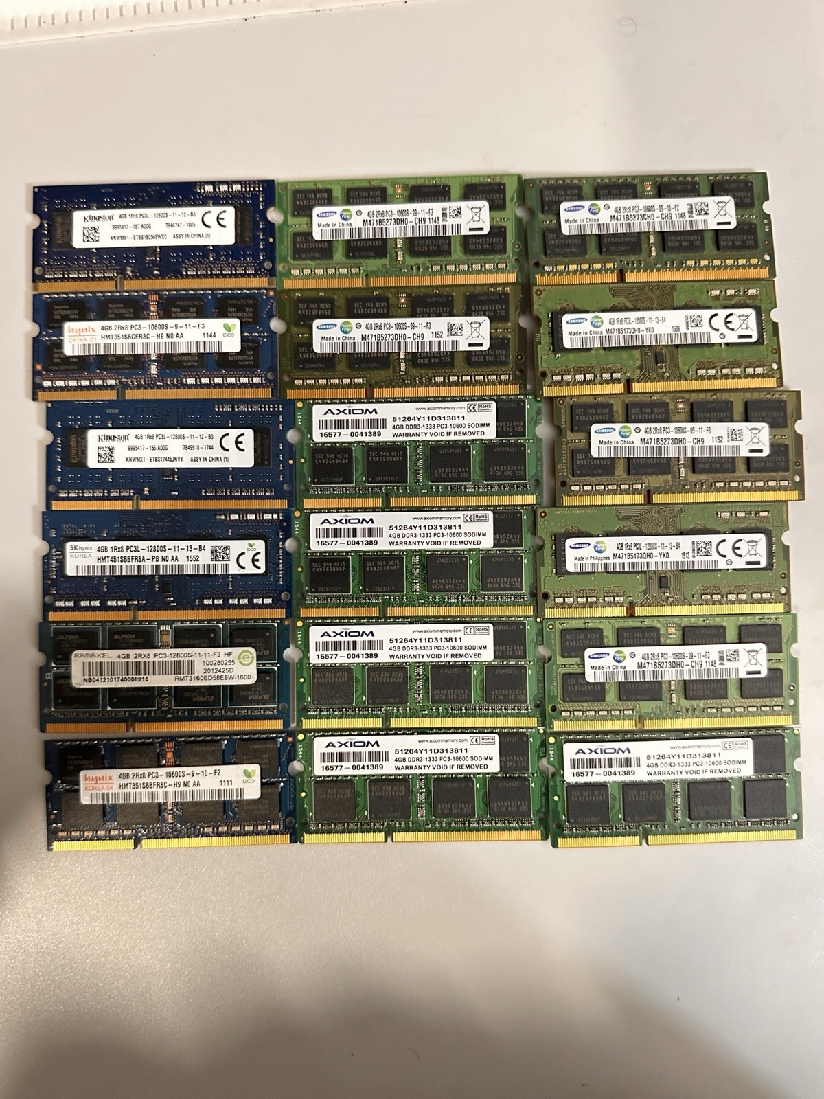 Lot Of (28) DDR3 For Laptops (mostly 4GB) See Details 