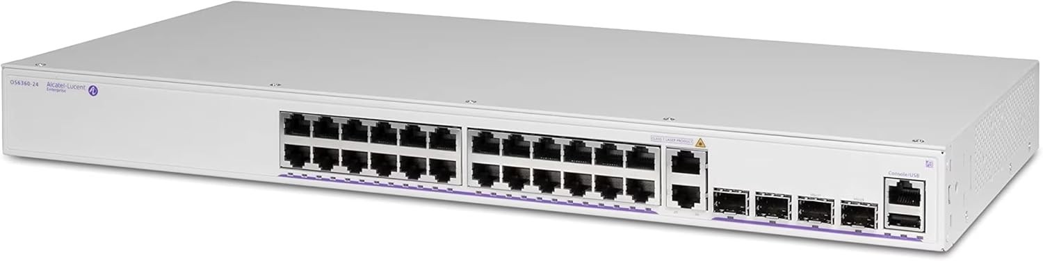 Alcatel-Lucent OS6360-P24 OmniSwitch 24-Port Gigabit PoE+ 2x1G SFP 2x10G SFP+