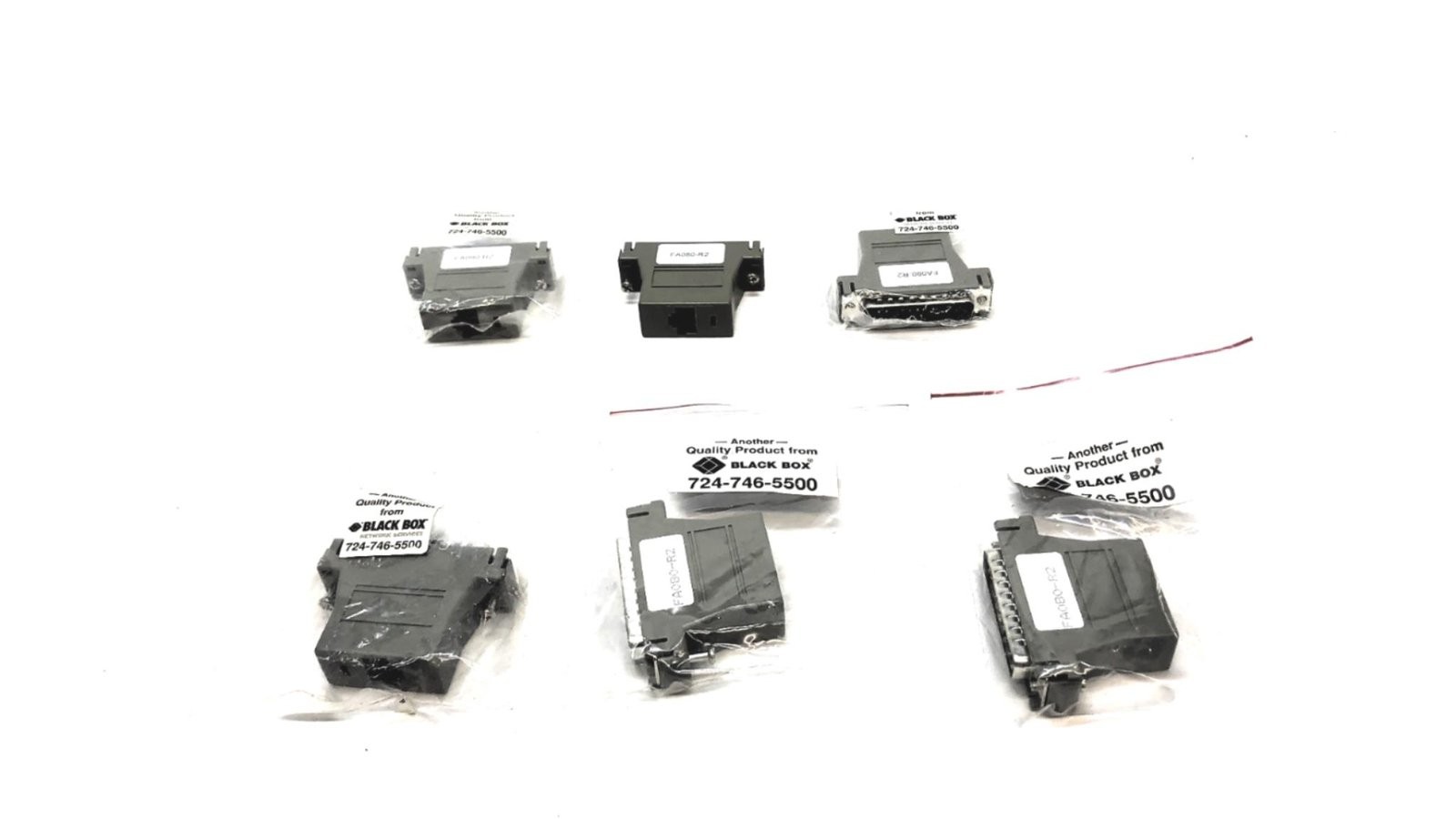 Black Box  Modular Adapter DB25M-RJ45 FA080-R2 [Lot of 6] NOS