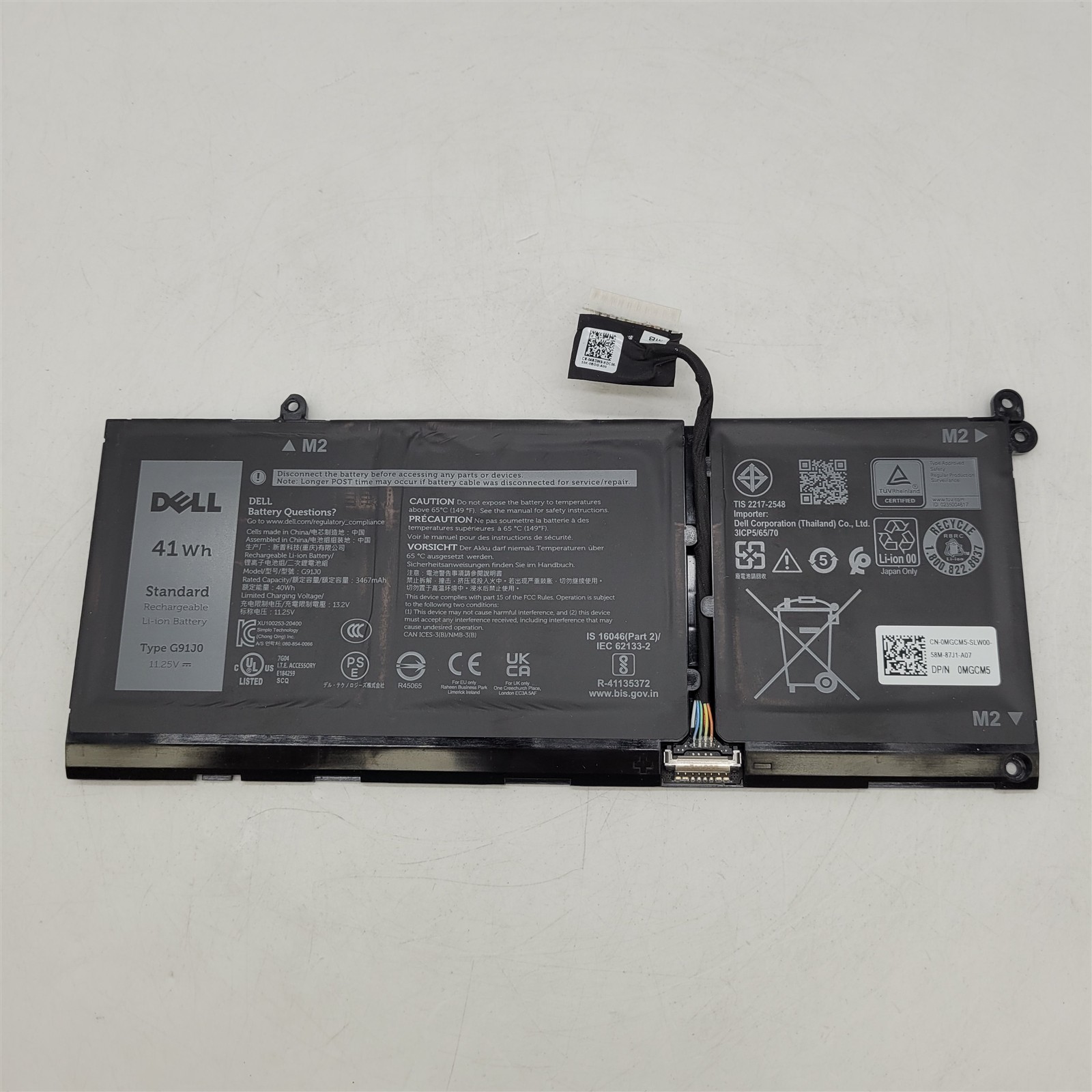 OEM Original Battery Pack Replacement for Dell 15 Laptop DC15250