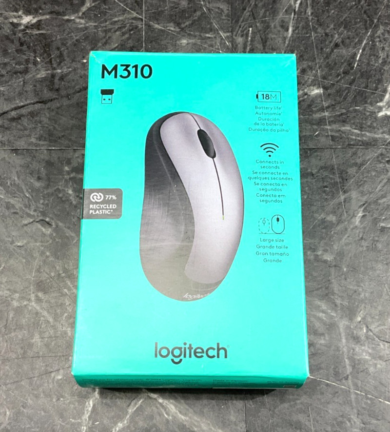 Logitech M310 Wireless Mouse silver 910-001675 ✨❤️✨✨❤️✨ NEW OPEN BOX