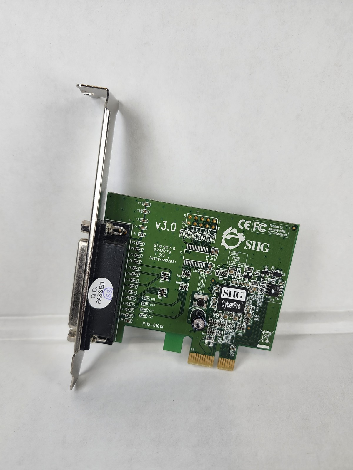 SIIG CyberPro JJ-E01011-S3 PCIe Parallel Expansion Card