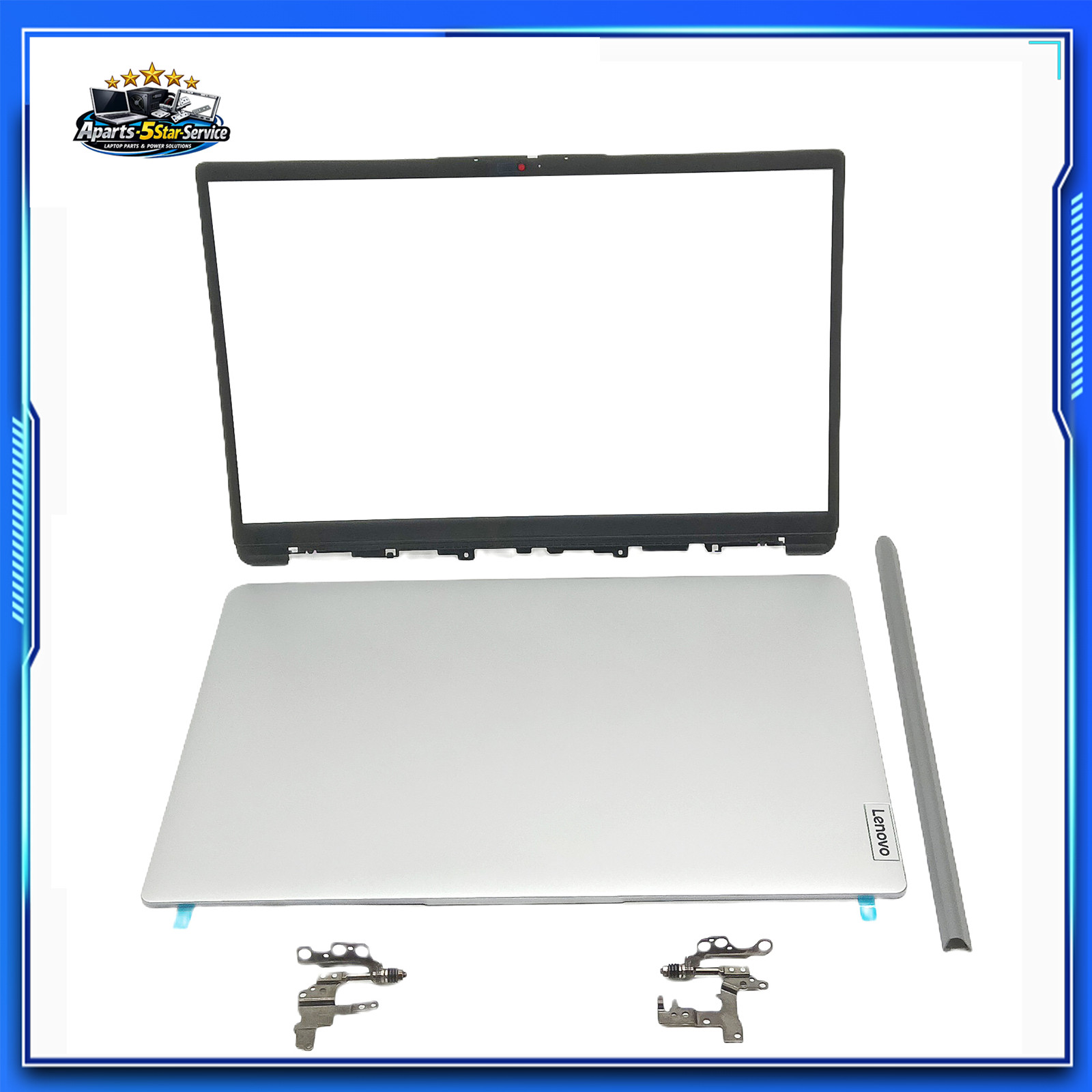 New LCD A+B Shell Hinges & Hinge Covers Set for Lenovo IdeaPad 1 15ADA7 15AMN7