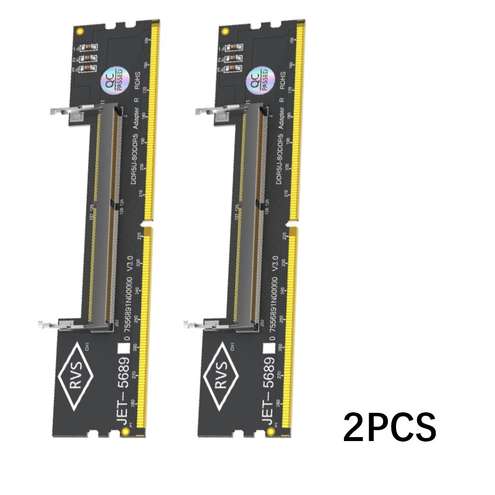 2PCS Laptop DDR5 RAM to SO ddr5 U-DIMM Desktop Adapter Card