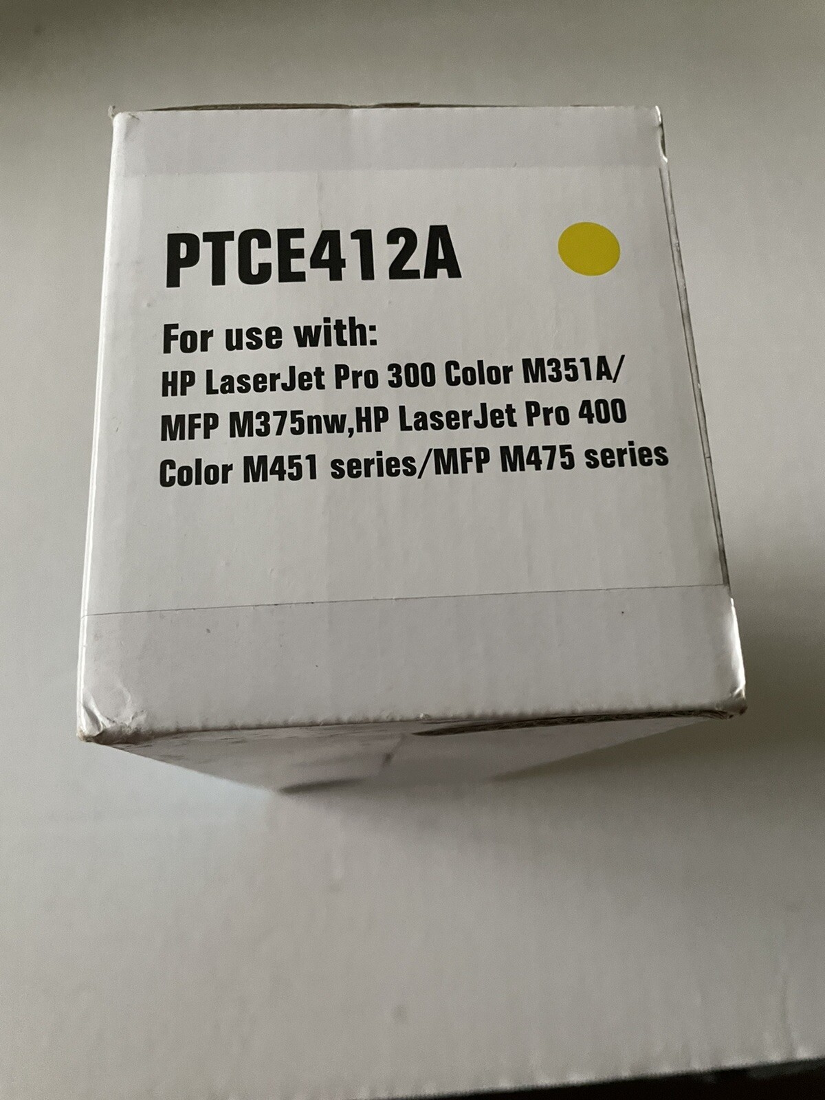 PTCE412A PREMUM TONER CARTRIDGE YELLOW SEALED IN BOX