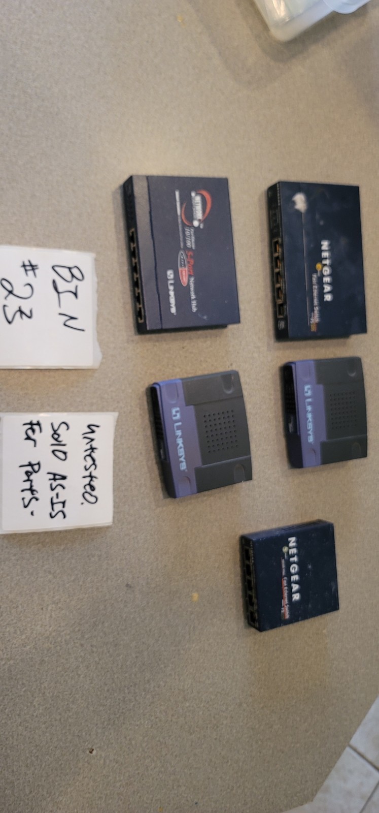 Large Lot Of Linksys Netgear Routers Switches Modems Wireless Equipment