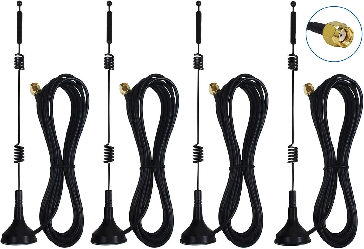 Dual Band Long Range Wifi Antenna ,  9Dbi 2.4GHZ 5GHZ 5.8GHZ RP-SMA
