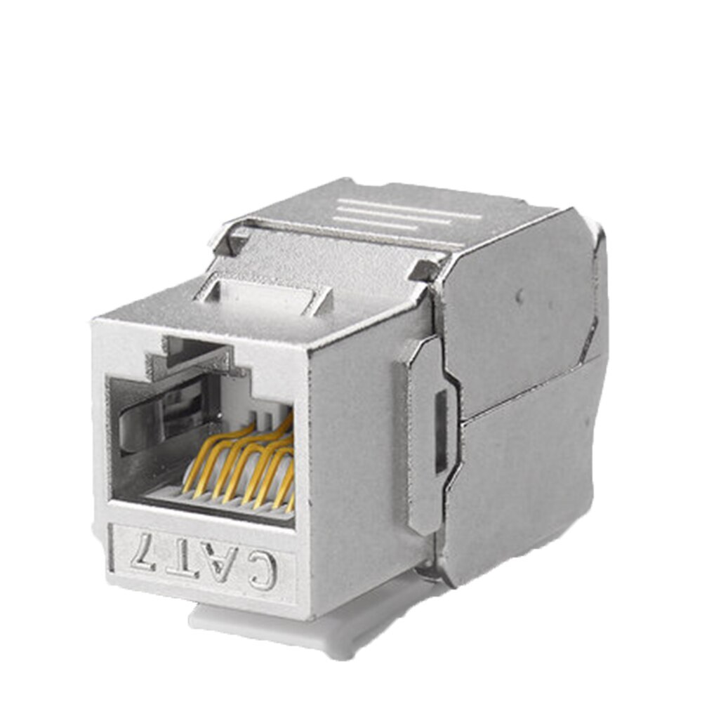 12/24pcs RJ45 Keystone Cat7 Cat6A Shielded FTP Zinc Alloy Module Network Jack 