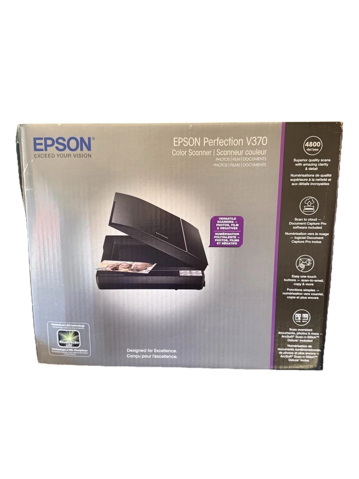 Epson Perfection V370 Photo, Slide & Film Scanner - NEW in Box SEALED