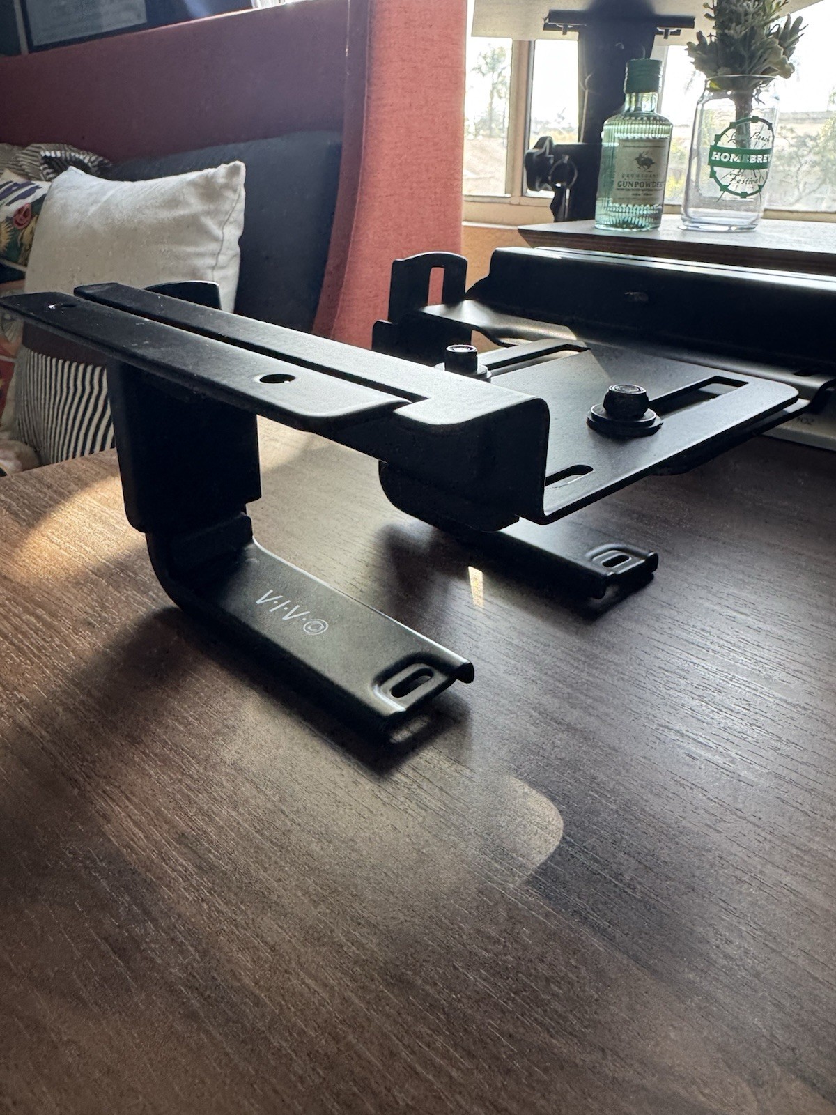VIVO Universal UPS, Mini PC CPU, PlayStation 5 Under Desk and Wall Mount, Black