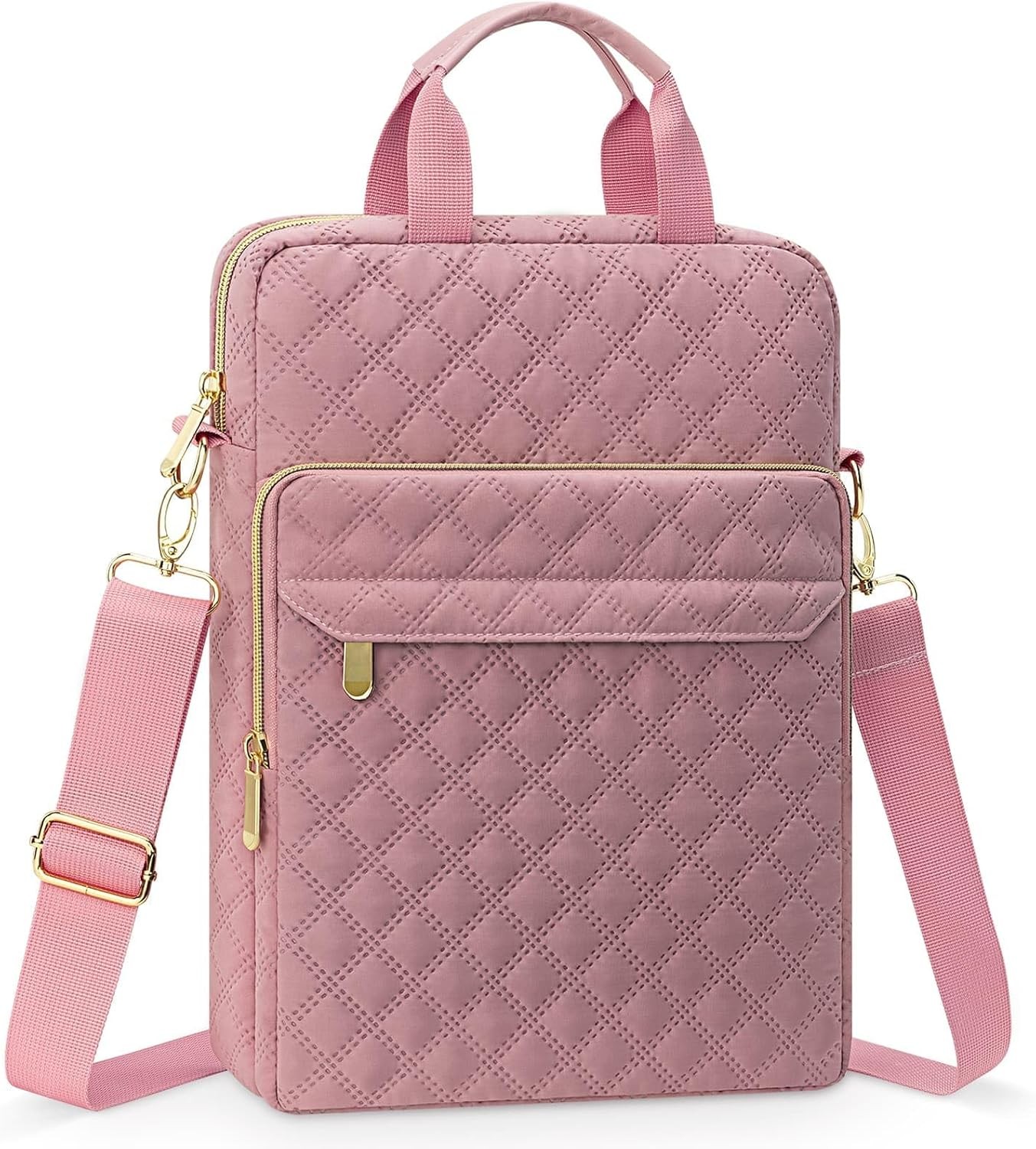 Laptop Sleeve Shoulder Bag Carrying Case Fits 16 inch MacBook Pro 2025-2021 Pink