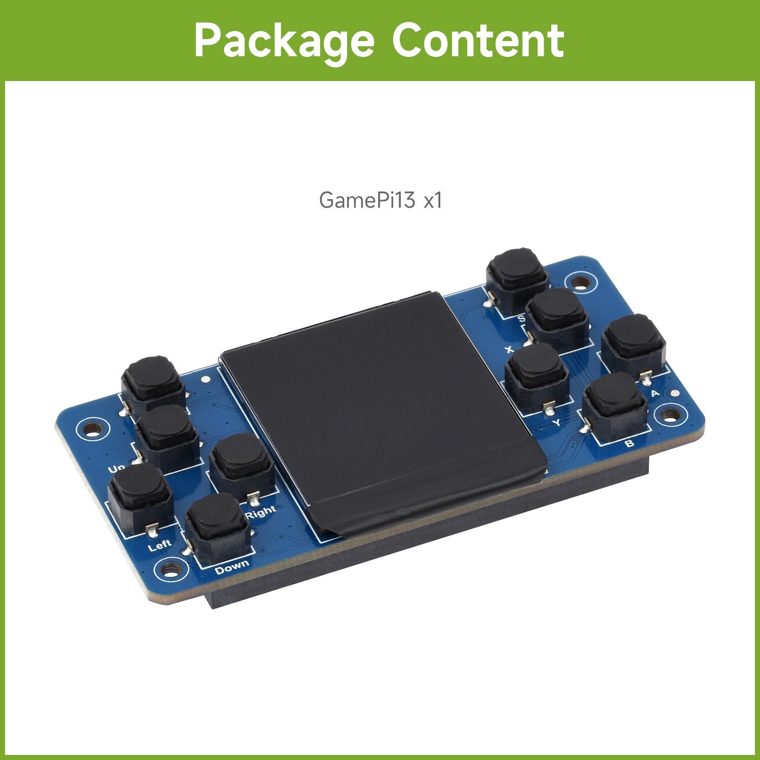 Waveshare GamePi13 1.3inch LCD Game Console For Raspberry Pi, SPI, 240x240