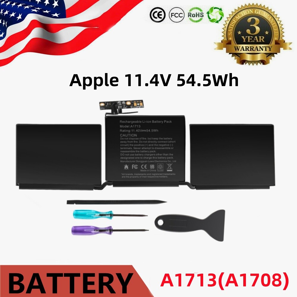✅LOT A1713 A1708 Battery For MacBook Pro 13" Late 2016 Mid 2017 EMC 2978 3164