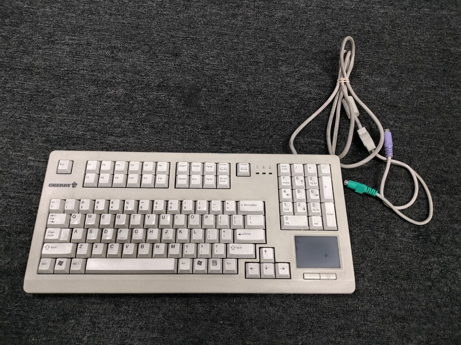 Vintage Cherry PS/2 Keyboard with Integrated Touchpad (MX 11900) (D-91275)