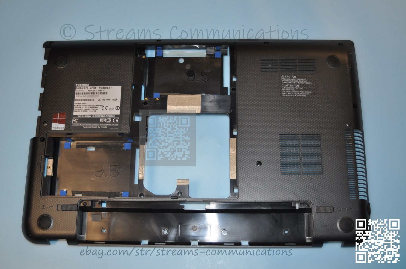 TOSHIBA Qosmio X70-A X75-A X75-A7295 Laptop Bottom Case Base Enclosure