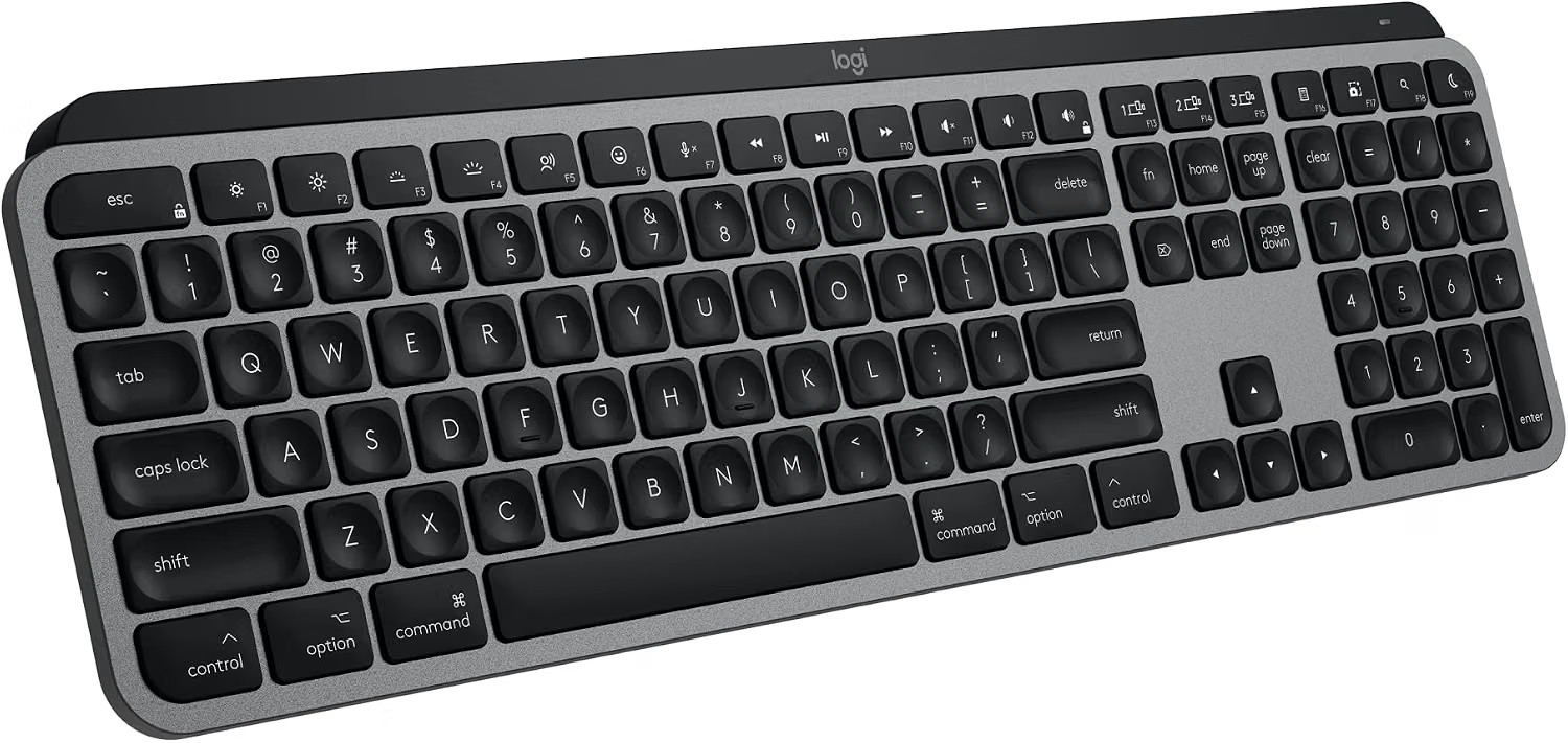Logitech MX Keys S for Mac Bluetooth Illuminated Keyboard QWERTY Gray