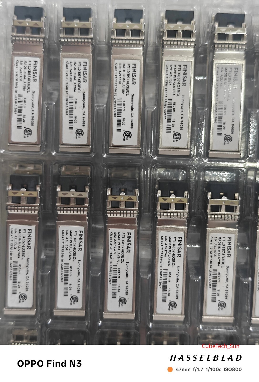 1PC Original Finisar FTLX8574D3BCV SFP+ 10GbE SR Transceiver Module