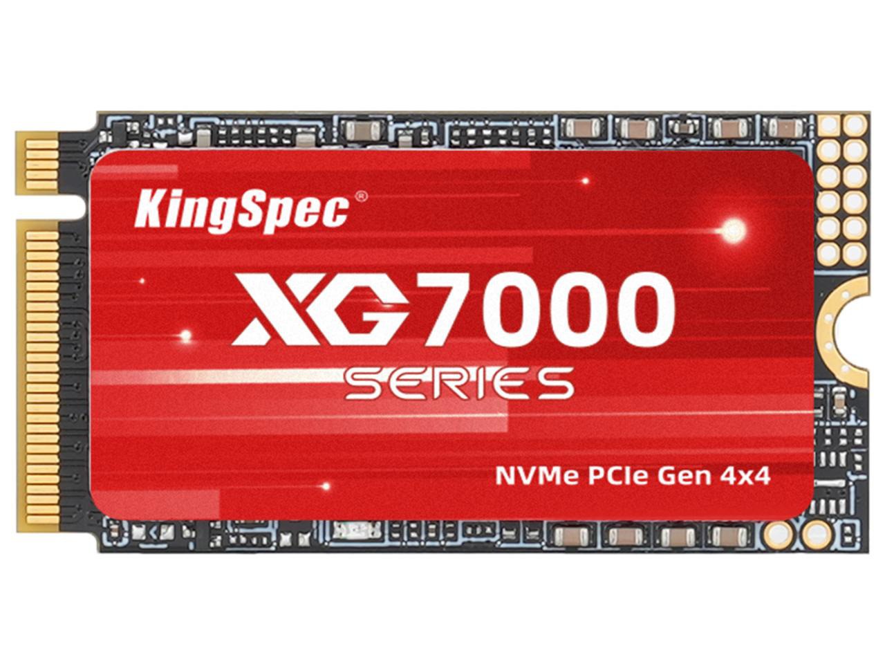 KingSpec 1TB NVMe PCIe 4.0x4  M.2 2242 Internal Solid Drive High Performance